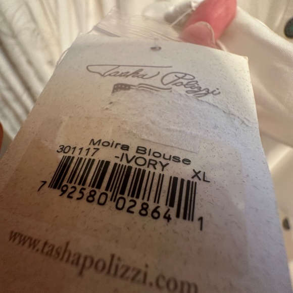 Brand New with Tags Tasha Polizzi Blouse with Lace Trim - Picture 3 of 6